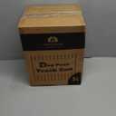 Dog Poop Trash Can Outside, 5L/1.3Gal Metal Trash Can with Lid, Waterproof & Odor Control, Pet Poop Bucket with Foot Pedal, Dog Waste Station for Garage, Patio, or Garden, Black