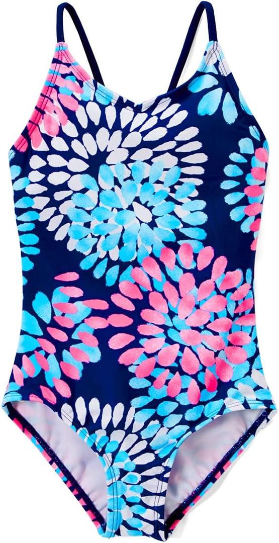 Kanu Surf Girls' Daisy Beach Sport One Piece Swimsuit (14 US)