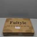 Fultyle White End Table, Small Side Table with Storage Shelf, 2-Tier Modern NightStand for Bedroom, Living Room, Small Spaces (White)