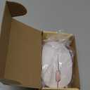 seenda Wireless Mouse for Laptop, 2.4G Noiseless Mouse with USB Receiver - Optical Tracking Portable Computer Mice for Chromebook, PC, Tablet, Windows System, 24 Months Battery Life - Pink & White