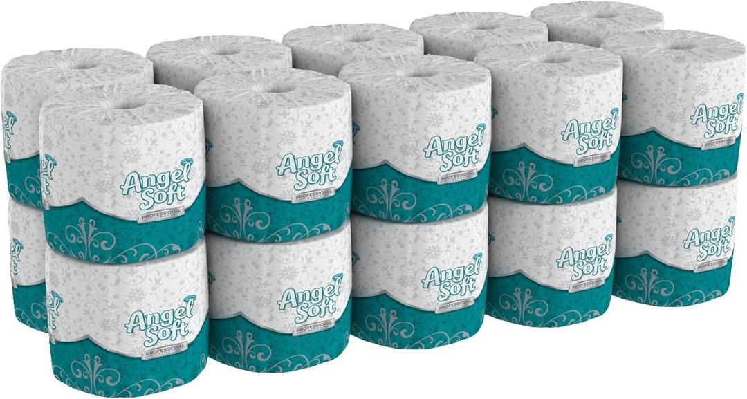 Georgia-Pacific Angel Soft Professional Series 2-Ply Embossed Toilet Paper, 16850, 450 Sheets Per Roll, 60 Rolls Per Case