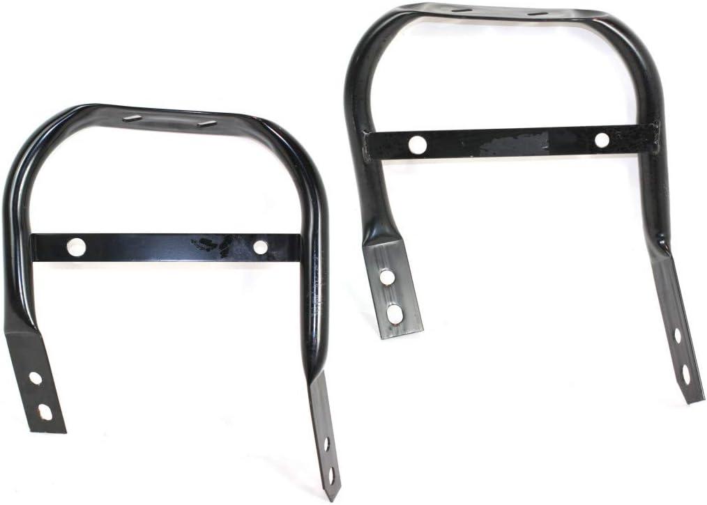 For Dodge Ram 1500 Bumper Bracket 1999 2000 2001 Outer Driver and Passenger Side Pair/Set Front | w/Sport Package | Old Body Style | CH1066136 + CH1067136 | 55077015AB + 55077014AB