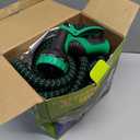 100 ft Expandable Garden Hose - Kink Free Flexible Water Hose with Thumb-Controlled 10-Function Nozzle, 3/4 Solid Brass Connectors, Retractable Latex Core - Lightweight Expanding Hose