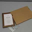 4x6 Picture Frame, Solid Oak Wood 4x6 Picture Frames with Mat to 3x5(Openning Size is 2.75x4.75), Natural Oak 6x4 Frame, (Walnut Set of 2)