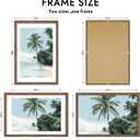24x36 Picture Frame, Rustic Brown Wood Style, Wall Mounting