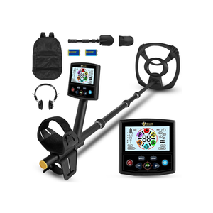 YELLOW JACKET Metal Detector for Adults, Professional and Higher Accuracy Metal Detector, Waterproof Gold Detector with Bigger LCD Display, 5 Mode, New Advanced DSP Chip, Strong Memory Mode