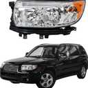 labwork 1PC Headlight Assembly Replacement for Subaru Forester 2006-2008 Halogen Headlights Set Driver Side LH 84001SA471