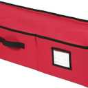 Sattiyrch Underbed Christmas Ornament Storage Box Zippered Closure,Stores up to 96 of The 3-inch Standard Christmas Ornaments, Xmas Storage Container with Dividers & Two Handles