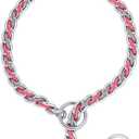 Laced Chain Slip Collar (22-inch x 3.5 mm, Pink/Gray)