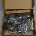 Amazon Basics Exterior Knob with Key Lock and Deadbolt, Classic, Oil Rubbed Bronze, Set of 2 (2 Count (Pack of 1))