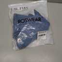 roswear Women’s Wide Leg Denim High Waisted Stretchy Loose Jean Shorts Blue, Large