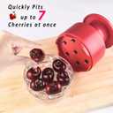 4 x Cherry Pitter - Makmzoon Multi Cherries Corer Stainless Steel Pitter Tool Making Cherry Jam - 7 Cherries