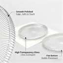 Round Glass Serving Trays, Modern Tray Decoration, 10 Inches Diameter Glass Tray, Home Decoration,Serving Platter,Round Food Platter