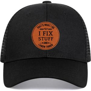 Dad Hat Fathers Day Dad Gifts Mens Baseball Cap Christmas Birthday Gift for Dad Husband Grandpa Black