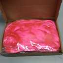 MIAHART Pink Short Bob Wig and Sunglass Set, Neon Colored Wigs Costume Colorful Cosplay Wigs Daily Party Hairpieces for Bachelorette Glow in The Dark Neon Party Favors Halloween Decorations Supplies