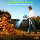 Leaf Blower Cordless with Battery and Charger,21V Electric Handheld Leaf Blower, 950000RPM Powerful Fan with Adjustable Speed, Lightweight Blower for Patio, Lawn, Blowing Leaves and Snow(Black)