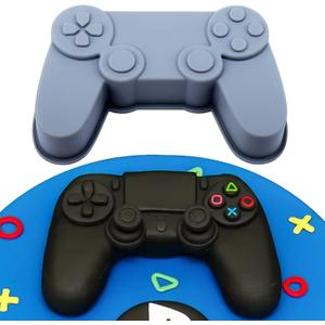AIERSA Game Controller Silicone Baking Mold,Video Game Cake Molds for Baking,8 Inch Nonstick Cake Pan for DIY Birthday,Video Game Theme Controller Cakes