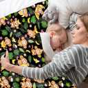 Monkey Blanket, Cute Monkey Gifts, Soft Flannel Animal Blankets, Cozy Lightweight for Bedroom Bed Sofa Decoration for Kids Women Men Room,40"x50"