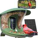 Birdfy 2 Smart Bird Feeder with Camera, Dual-Lens, Solar-Powered, Wireless Birdwatching, Permanent AI Identify 6000+ Bird Species & Motion Detection, Gift Present