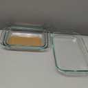 Pyrex Basics 3-Pack Glass Baking Dish Set (2QT, 3QT, 4.8QT) With BPA-Free Lids, Rectangular Glass Bakeware, Dishwasher, Microwave, Freezer & Pre-Heated Oven Safe