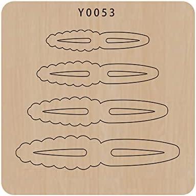 Okjew Elegant Bowknot Cutting Dies for DIY Crafts - Wood Board and Alloy Steel Blade Beautiful Bowknot Making Template (Y0053 Wood)