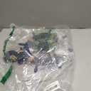 2 Pack 11" Nautical Beach Wooden Ship Wheel and 13" Wooden Anchor with Rope Nautical Boat Steering Wheel Rudder Anchor Wall Art Decor Door Hanging Ornament Beach Theme Home Decoration(Blue)