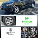 16" Chrome Wheel Skins (Set of 4) for 2012-2016 Honda CR-V, 16 inches ABS Wheel Covers Compatible with 12-16 CR-V Steel Wheels- Auto Tire Replacement Cap Cover 42700-T1W-A01