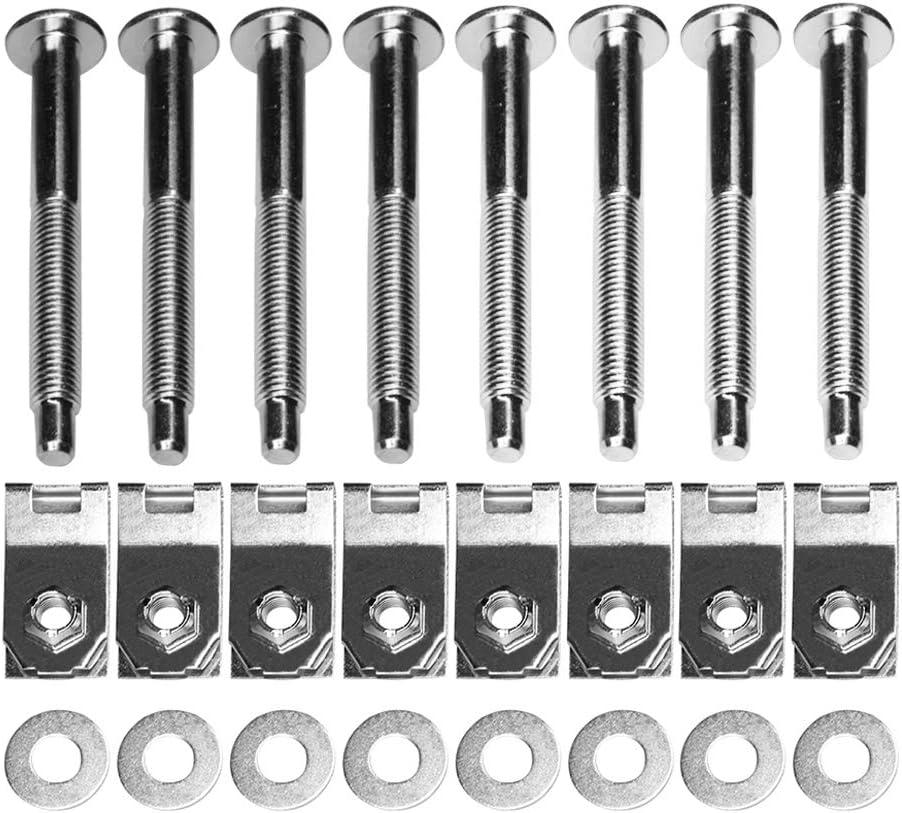 Truck Bed Mounting Bolt Nut Hardware Kit Fits 1999-2016 Ford F250 F350 Super Duty Truck Replaces # W706640S900 W706641S900 W708770S436 XC3Z9900038AA 924-311