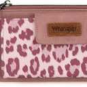 X Wrangler Wallet for Women Ladies Female Card Cases & Money Organizers Wristlet with Wallet Large Clutch with Coin Purse Smooth Zipper and Rfid Lining (Pink)