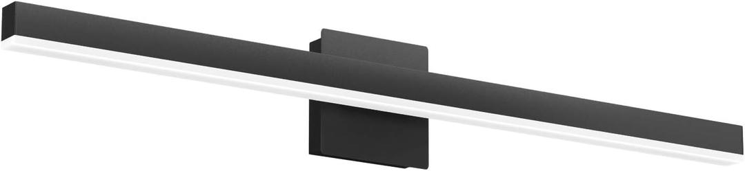 Aipsun 31.5in/26W Modern Black Vanity Light LED Black Bathroom Vanity Light Fixtures Black Wall Light for Bathroom (White Light 6000K)