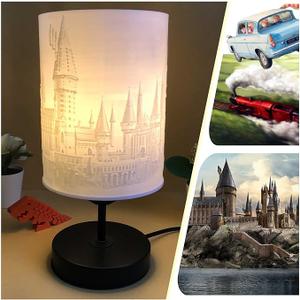 YiMOO Harry Magic Lamp, Potter Table Lamp Birthday Christmas Gifts for Girls Women Boys, Night Light Bedroom Accessories Collectable Merchandise Party Decoration