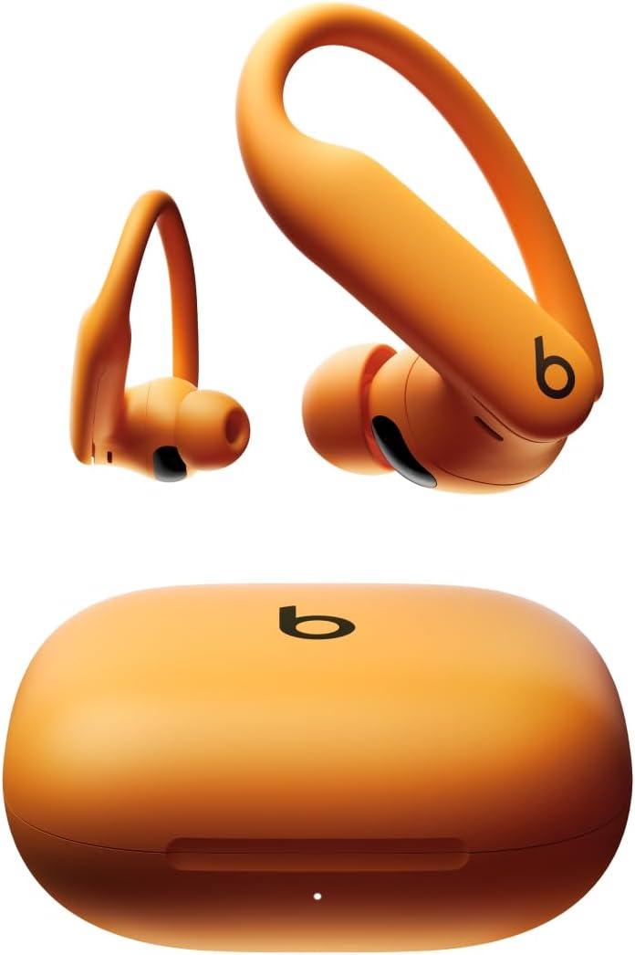 Beats Powerbeats Pro 2 - Wireless Noise Cancelling Workout Earbuds with Secure- Fit Earhooks, Up to 45-Hour Battery with Charging Case, Sweat & Water Resistant, Heart Rate Monitoring Electric Orange