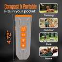 NEEDIT Dog Bark Deterrent Device to Stop Own or Neighbors Dog Barking, Biting & Fighting with Long Range  Rechargeable Ultrasonic Portable Anti Barking Device with 3X Sonic Emitters & Light (Gray)