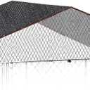 10 by 10 Feet Dog Kennel Cover Mesh Shade Panel with Grommets - Weather Guard Extra Large All Season Dog Run Cover & Roof - Fit for 10ft. X 10ft. Outdoor Cages and Large Pet