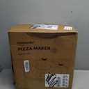 Electric Pizza Oven Indoor with Glazed Ceramic Stone, 12-Inch Portable Countertop Pizza Maker with Adjustable Timer, 1200W Heat up to 800F Pizza Maker with Viewing Window for Home DIY Pizza