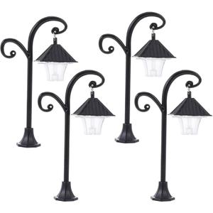 TOYANDONA 4pcs Mini Street Light Model Miniature Street Lamps LED Post Lights Microscopic Model Lights for DIY Dollhouse Landscape Fairy Garde Accessories,Black TOYANDONA 4pcs Mini Street Light Model Miniature Street Lamps LED Post Lights Microscopic Model Lights for DIY Dollhouse Landscape Fairy Garde Accessories,Black