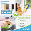AIDEA Microfiber Cleaning Cloth 100PK, Soft Absorbent Rags, Microfiber Towels for Cars, Kitchen Towels, Dusting Cloth for Home, Window, Cleaning Supplies, 12"×12"