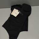 Shapewear Bodysuit Tummy Control Strapless Bra Shapewear for Women Strapless Faja Body Shaper Thong Light Shapewear (Large, Black-bulit in Bra)