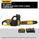 FLEXVOLT 60V MAX 16in. Brushless Cordless Battery Powered Chainsaw Kit with (1) FLEXVOLT 2 Ah Battery & Charger