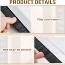 Hushee Brush Door Sweep for Exterior Interior, 36 Inches, Silver, 8 Pack
