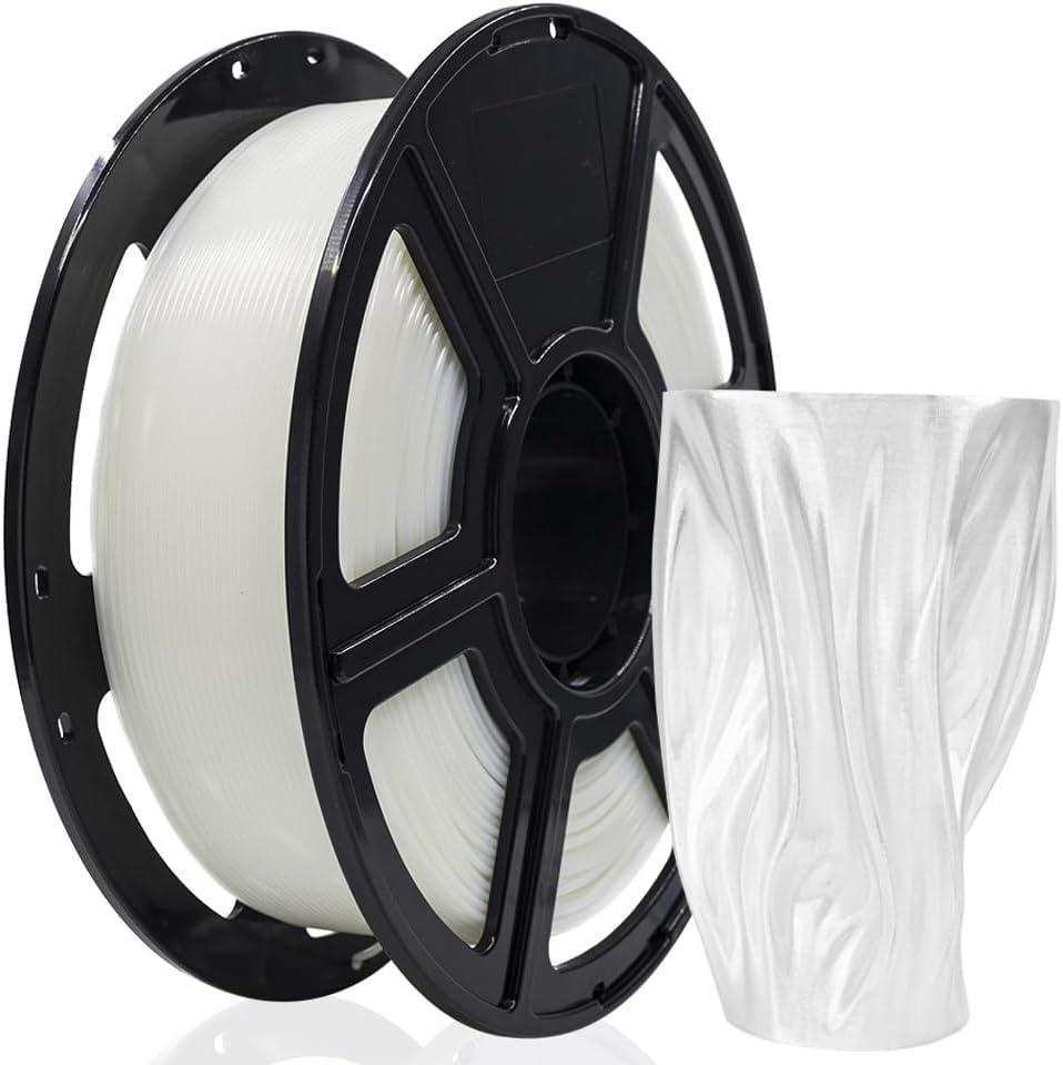 FLASHFORGE 3D Printer Filament, PLA PRO Filament 1.75mm, 1KG Spool (2.2lbs), Dimensional Accuracy +/- 0.02mm for FDM 3D Printers, Better Tenacity & No Knotting (Transparent)