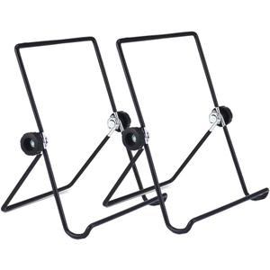 Tablet Stand, Portable Foldable Tablets Multi-Angle Non-Slip Adjustable Metal Holder Cradle Fit for 9-12.9 inch Tablet PC, Pad (2 Pack)