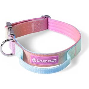 Spark Paws Tactical Dog Collar - Heavy Duty, Premium Quality, Thick and Durable for Large and Medium Dogs - Pastel Icing - XS - 1" (XS: 20-40lbs [1" wide])
