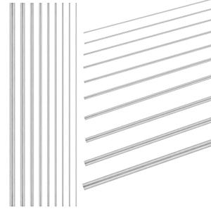 141Pcs 40cm Lengh Straight Stainless Steel Spring Wire Assortment Kit, Hard Steel Straight Wire Diameter 0.2mm 0.3mm 0.4mm 0.5mm 0.6mm 0.8mm 1mm 1.2mm 1.4mm 1.6mm 1.8mm 2mm 3mm