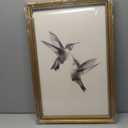 DR.RiftArt Hummingbird Wall Art Two Flying Birds Decor Painting, 24"L x 16"W