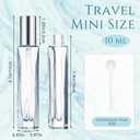 Domensi 20 Pcs 10 ml Glass Perfume Atomizer, Amber Color