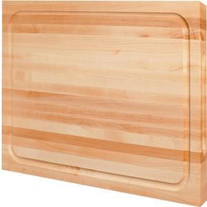 CONSDAN Hard Maple Wood Cutting Board for Kitchen, USA Grown Hardwood, 16 x 12, with Invisible Inner Handle, Prefinished with Food-Grade Oil, Suitable for Kitchen Edge Grain, 1-1/2" Thick