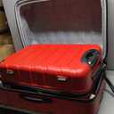 Wrangler Rolling Hard Side Spinner Luggage Set, Red