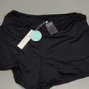 Beautikini Period Swimwear Menstrual Leakproof Swim Shorts Quick Dry 3" High Waist Bathing Suit Bottoms for Teen Girls Women (Large, Black)