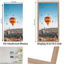 JCJMY 10x20 Picture Frame Rustic Brown for Wall Hanging, Wall Mounting Horizontally or Vertically, 10 x 20 Wall Gallery Poster Photo Frame with Shatter Resistant Plexiglass, Rustic Brown